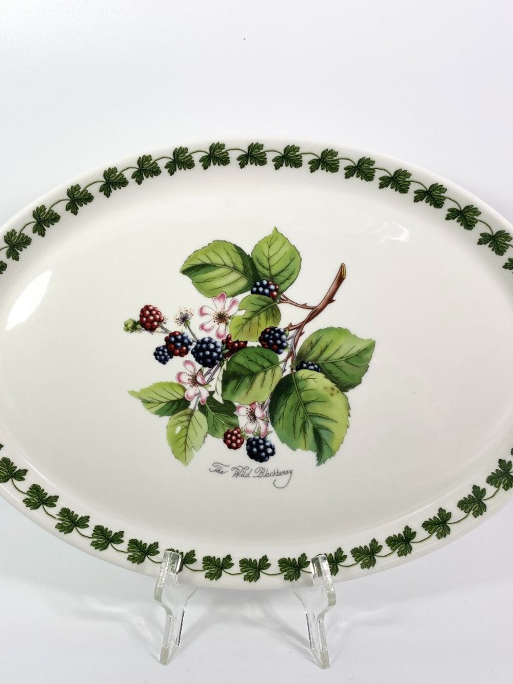 Portmeirion Pomona Wild Blackberry 13” Oval Serving Platter Susan Williams-Ellis